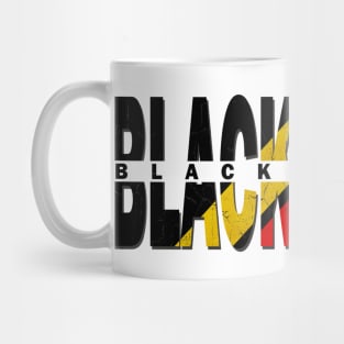 vintage typo Black Violin Mug